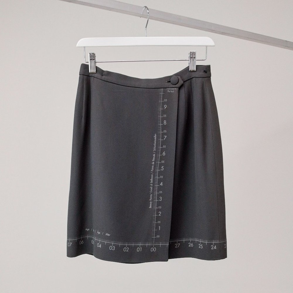 Moschino Cheap & Chic 90's "Nobody's Perfect" Skirt